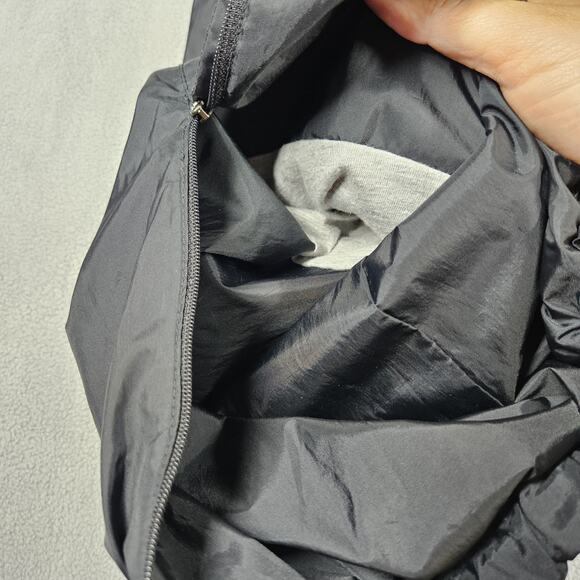 Vintage Nike Track Pants Mens Sz L Windbreaker Lined Black Lightweight Gray Tag - Picture 5 of 15